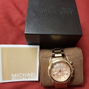 Authentic Rose Gold Michael Kors Watch
